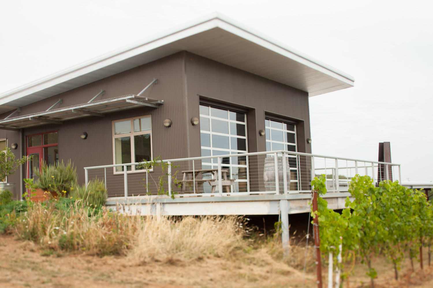 The tasting room at Raptor Ridge WInery, Chehalem Mountains AVA, Oregon