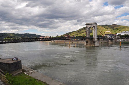 The bridge to Tain l'Hermitage, France