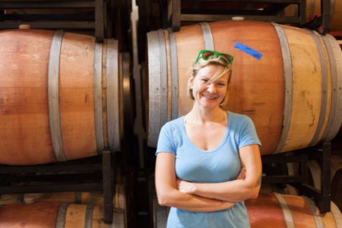 Winemaker Brianne Day at her winery in Dundee, Oregon. ©Kevin Day / Opening a Bottle