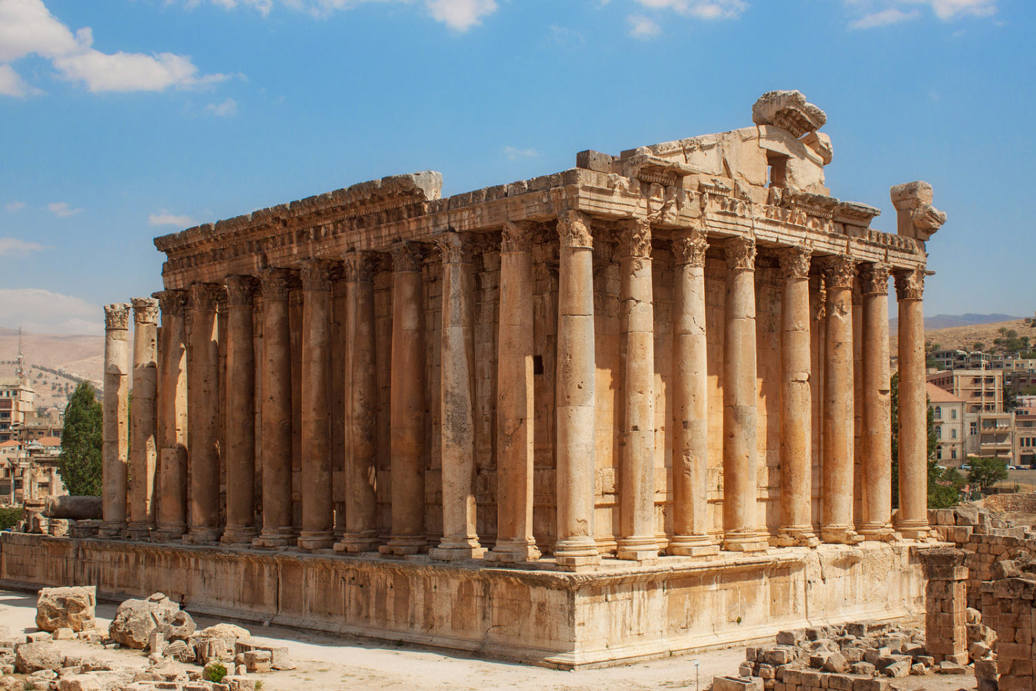 Lebanon's impressive Temple of Bacchus, built by Antoninus in the 2nd century AD, is one of the most significant Roman archaeological sites in the Middle East.