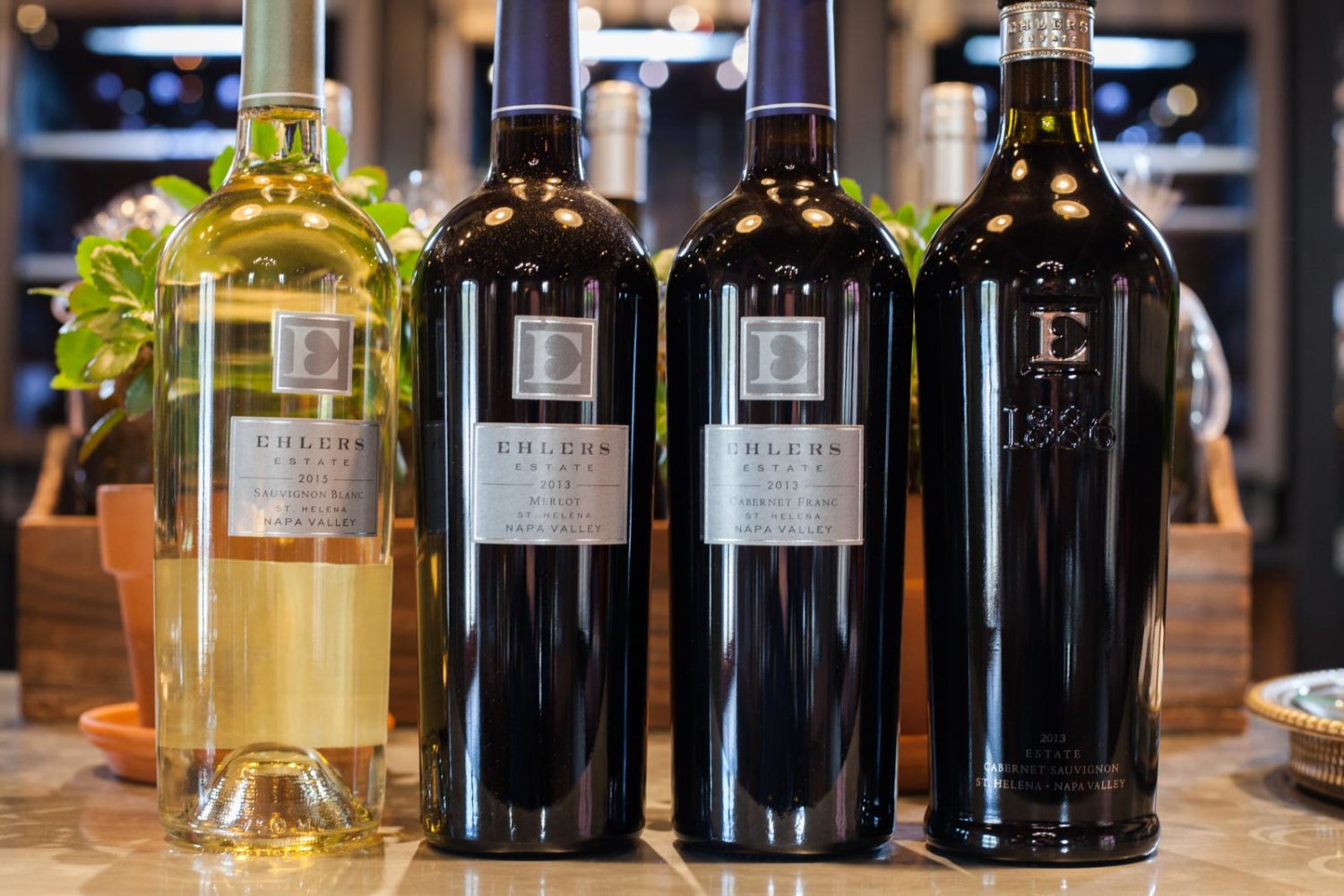 The wines of Ehlers Estate in Napa Valley. ©Kevin Day/Opening a Bottle