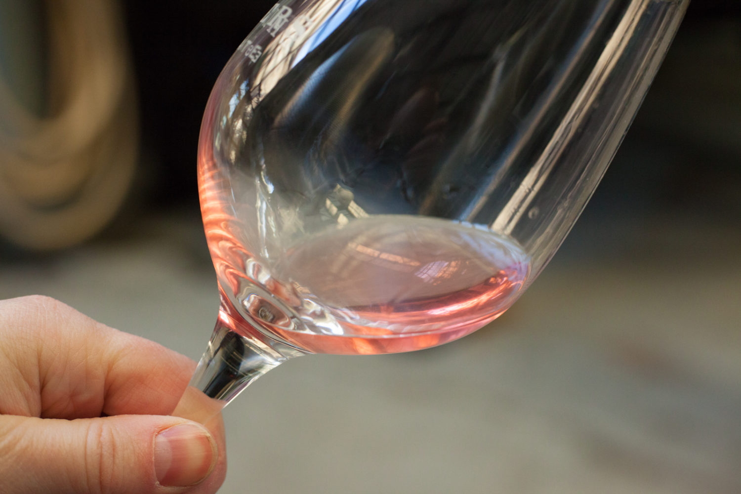 A glass of Ehlers Estate Sylvaine Rosé of Cabernet Franc. ©Kevin Day / Opening a Bottle