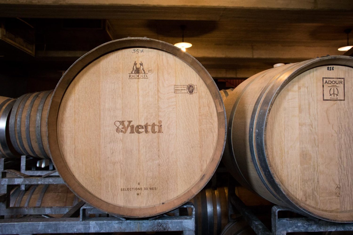 New barrique barrels are used for Barbera, then over time, as the oak tones down, they are used sparingly for Nebbiolo. ©Kevin Day/Opening a Bottle