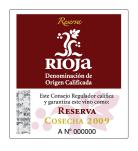 Rioja Reserva DOC tag label