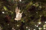 Angel ornament on a Christmas tree