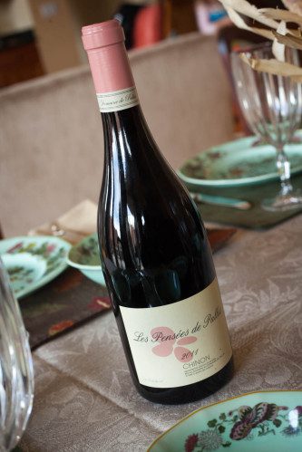 2011 Les Pensées de Pallus Chinon at Thanksgiving