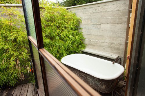 A room with a bathtub, The Boonville Hotel, Boonville, California