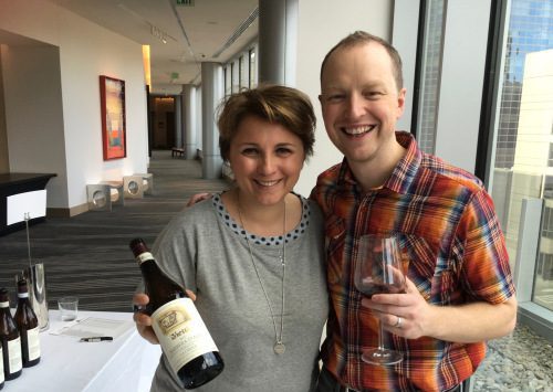 Elena Currado and wine writer Kevin Day