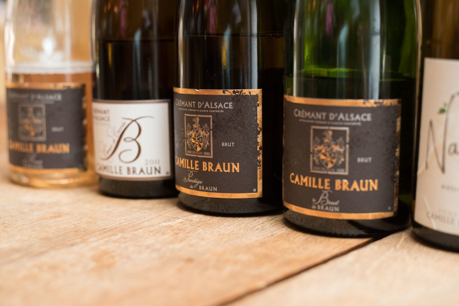 Cremant d'Alsace wines of Camille Braun. ©Kevin Day/Opening a Bottle