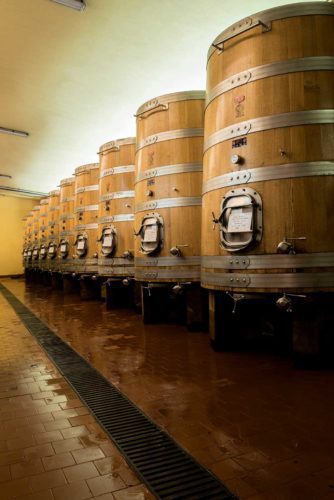 ARPEPE ages their wines the traditional way, in large casks instead of small barrels. ©ARPEPE