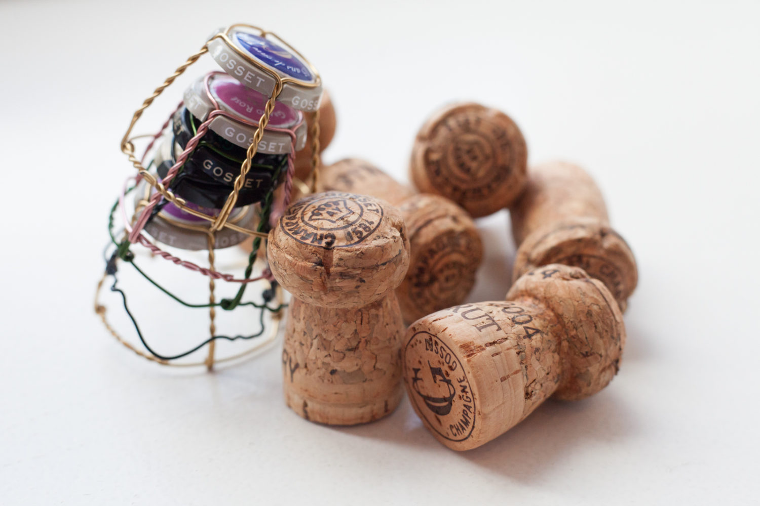 Champagne corks at Champagne Gosset, ©Kevin Day / Opening a Bottle