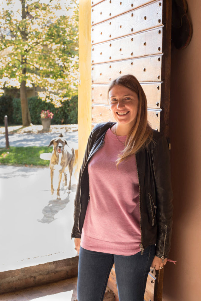 Isabella Oddero (and a photobombing canine member of the family). ©Kevin Day/Opening a Bottle