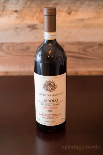 2012 Rocche dei Manzoni Bricco San Pietro "Vigna d'la Roul" Barolo ©Kevin Day/Opening a Bottle