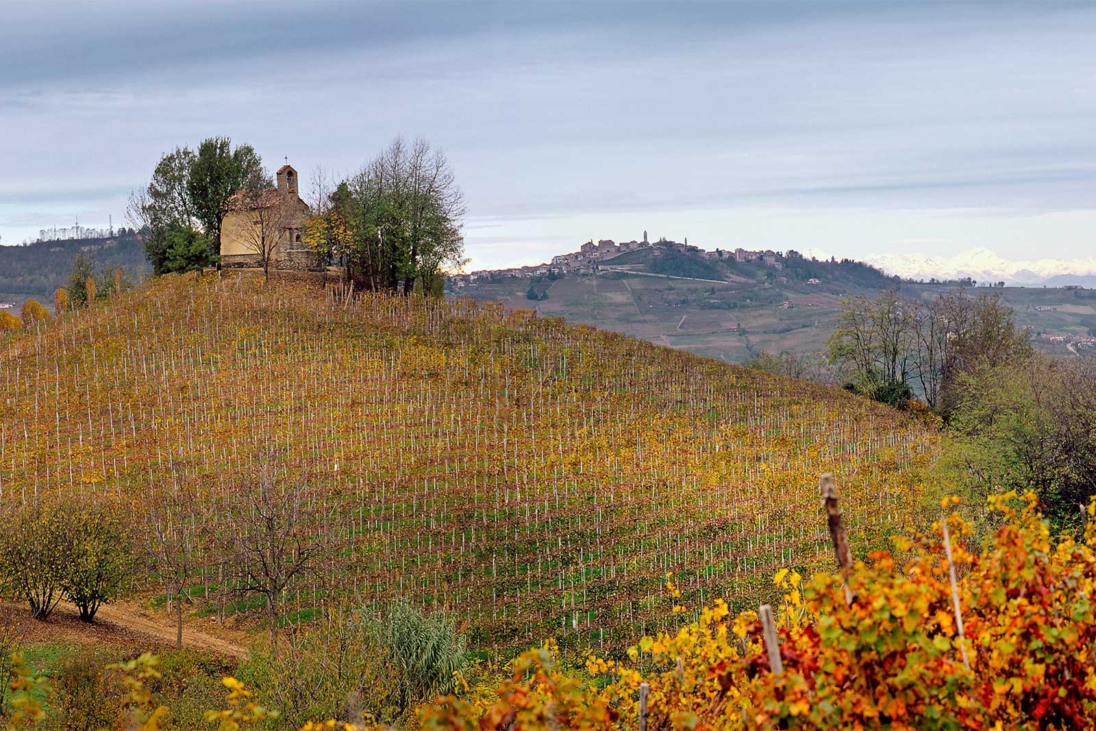 The Santo Stefano chapel in the Perno cru of Barolo. © Rocche dei Manzoni