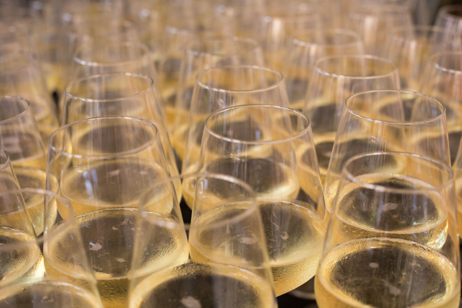 Glasses of Crémant d'Alsace ready for a toast. ©Kevin Day/Opening a Bottle