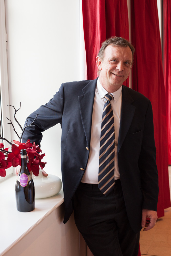 Winemaker Odilon de Varine oversees the winemaking at Gosset, which includes extended aging of the wines on the lees. ©Kevin Day/Opening a Bottle