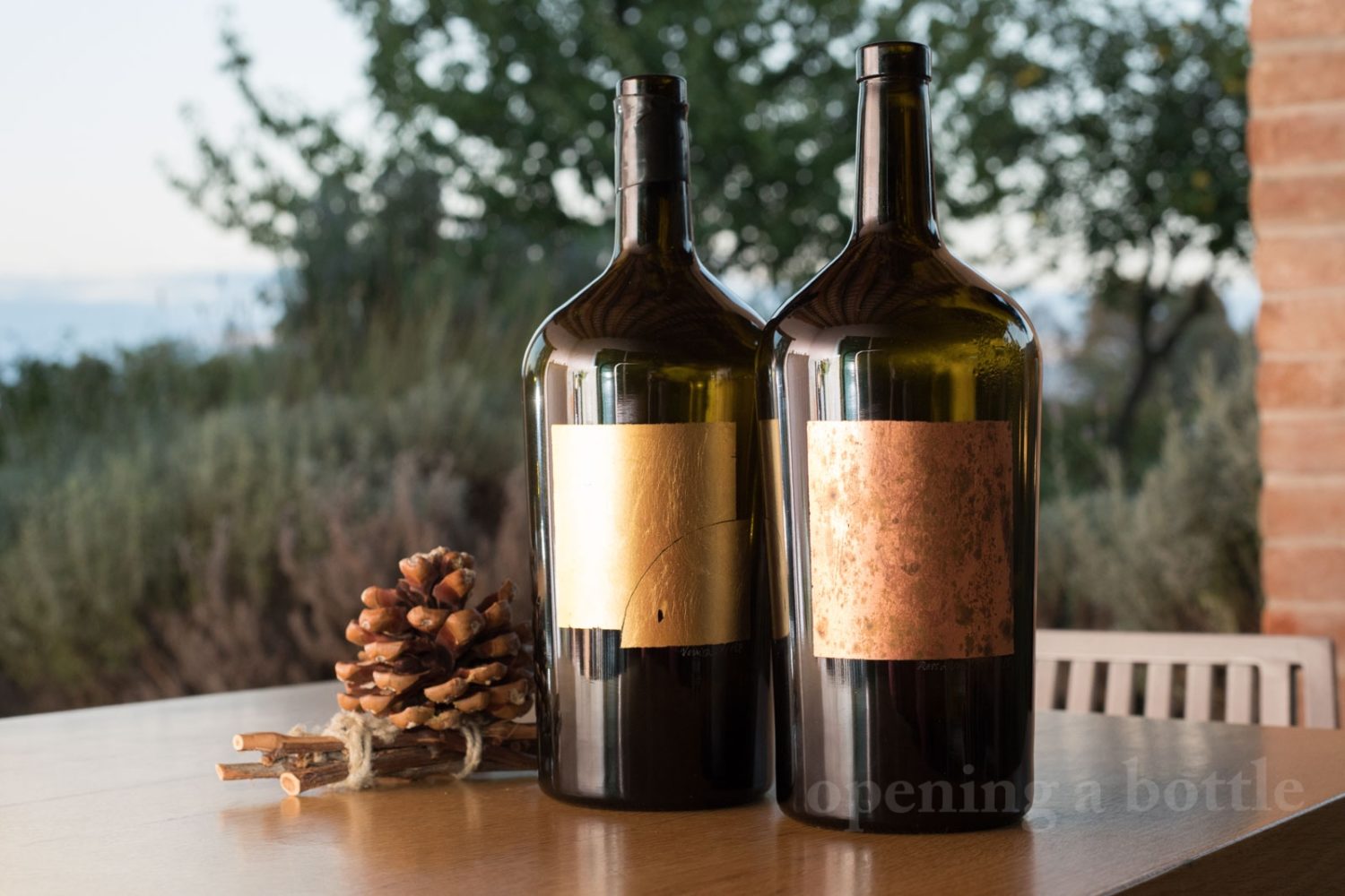Venissa's wine comes in a gold-leafed bottle because, why not? The wine inside is just as unique. ©Kevin Day/Opening a Bottle