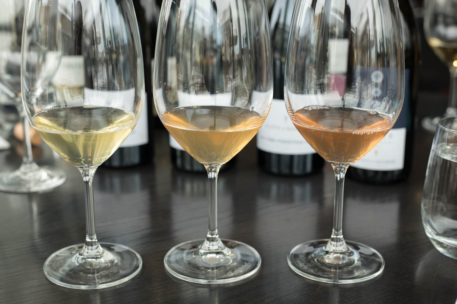 Three different Pinot Grigio from Alois Lageder. ©Kevin Day/Opening a Bottle