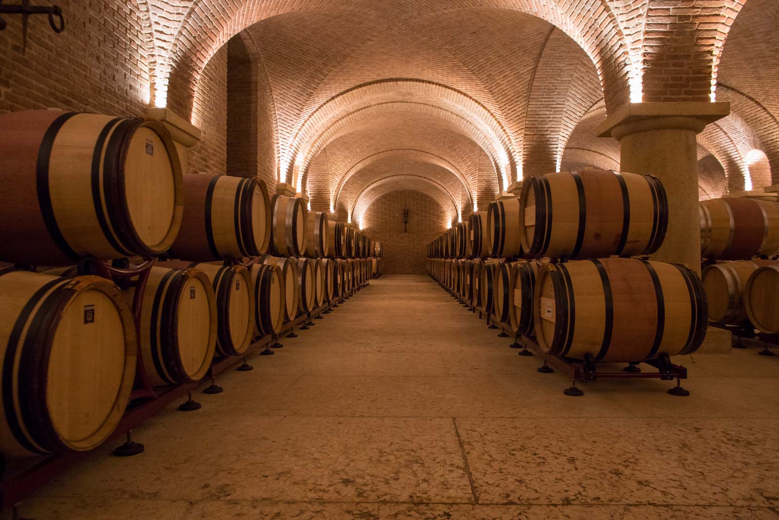 The subterranean cellar where Dal Forno Romano's wines mature. ©Kevin Day/Opening a Bottle