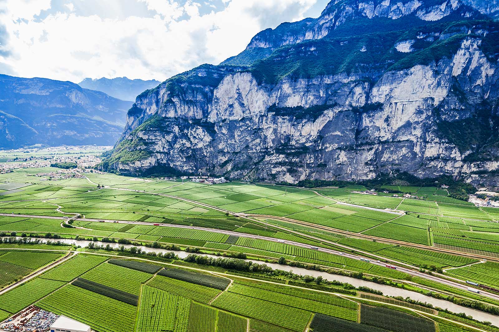 The Campo Rotaliano, Trentino-Alto Adige, Italy.