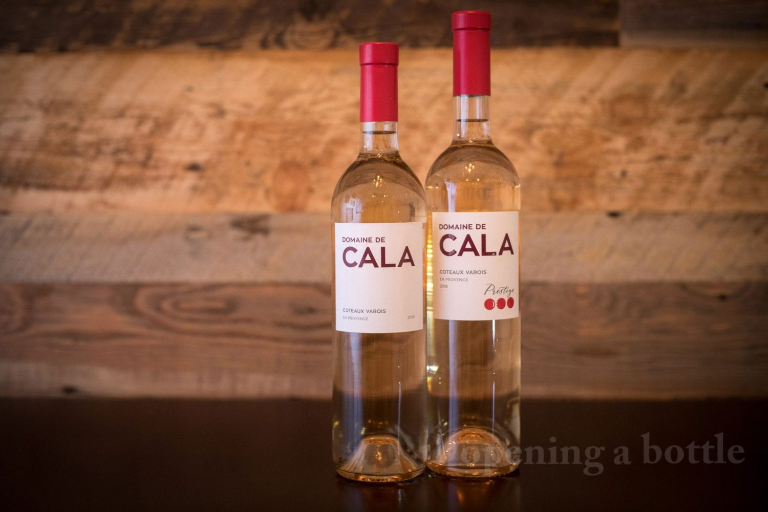 2018 Domaine de Cala Classic Rosé and 2018 Domaine de Cala Prestige ©Kevin Day/Opening a Bottle