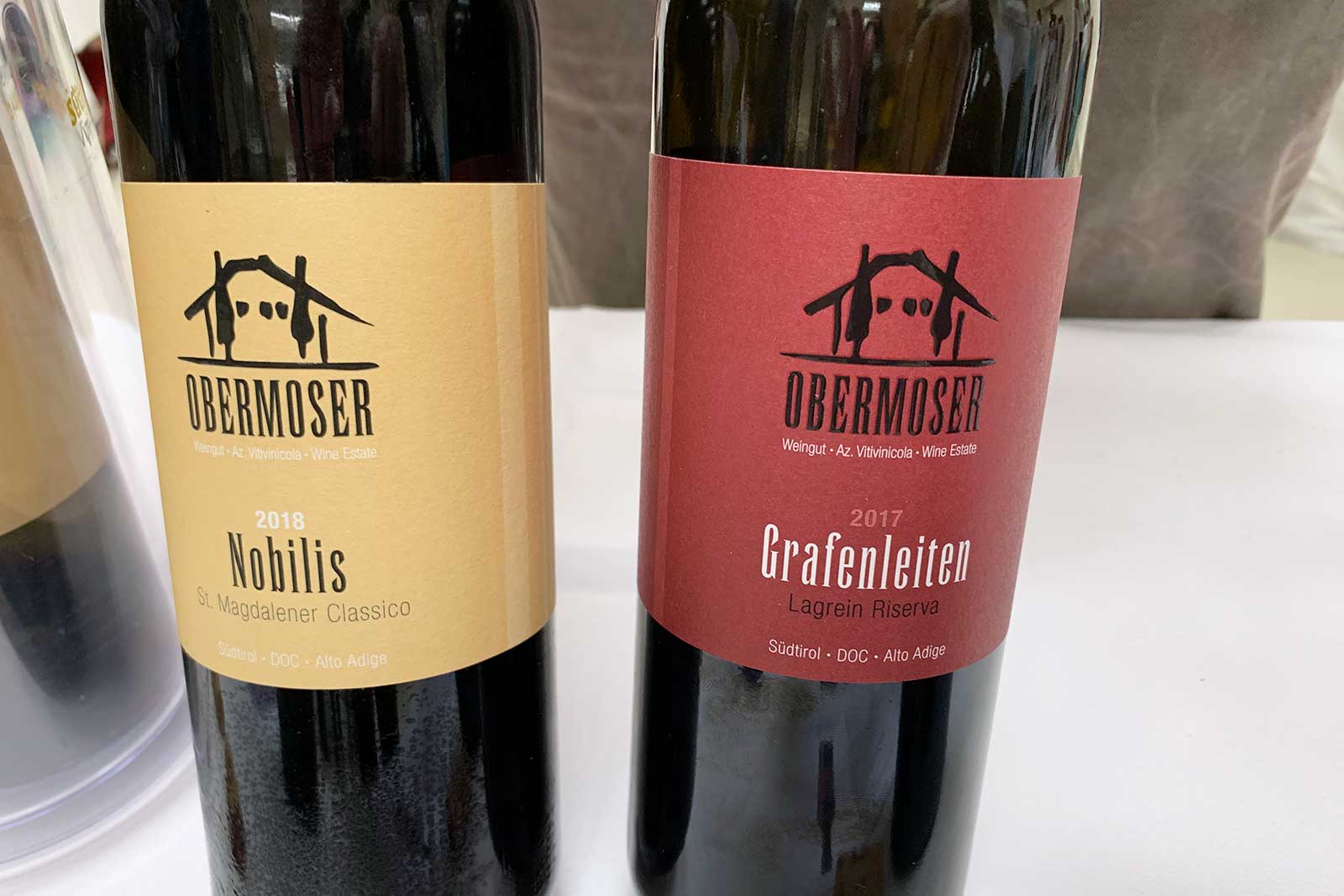 The wines of Obermoser, a specialist in Schiava. ©Kevin Day/Opening a Bottle