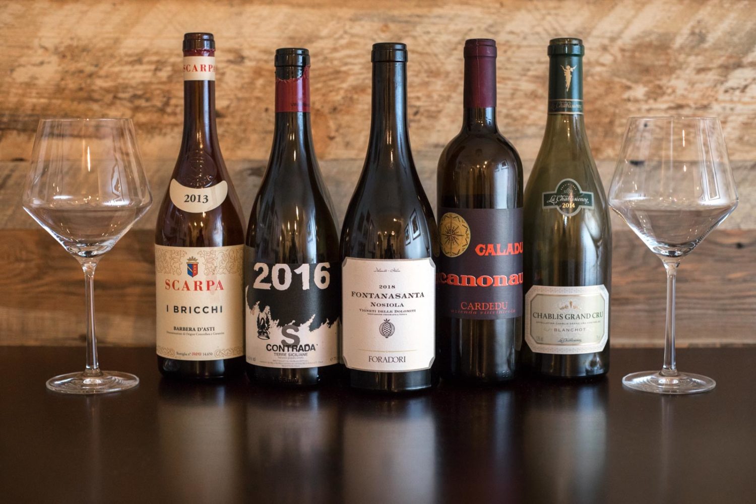 Five of the top 10 wines of 2019 by Opening a Bottle. ©Kevin Day/Opening a Bottle