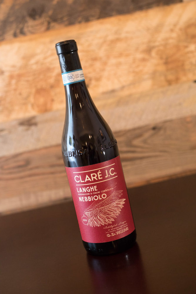 The refreshingly daring 2018 GD Vajra "Claré JC" Nebbiolo Langhe is a light maceration Nebbiolo. ©Kevin Day/Opening a Bottle