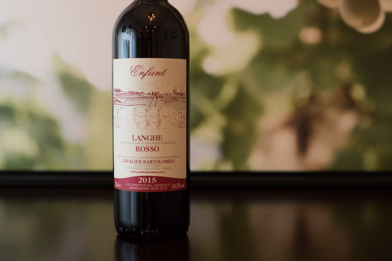 2015 Cavalier Bartolomeo "Enfant" Langhe Rosso ©Kevin Day/Opening a Bottle