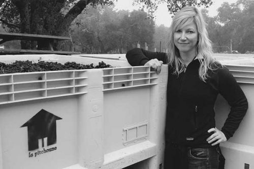 Author Tracy Nielsen, an assistant winemaker and owner of La Pitchoune in Sonoma, California.