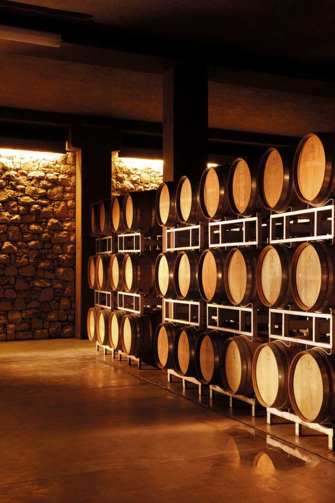 The barrel room at the winery in Franciacorta. ©Winebow