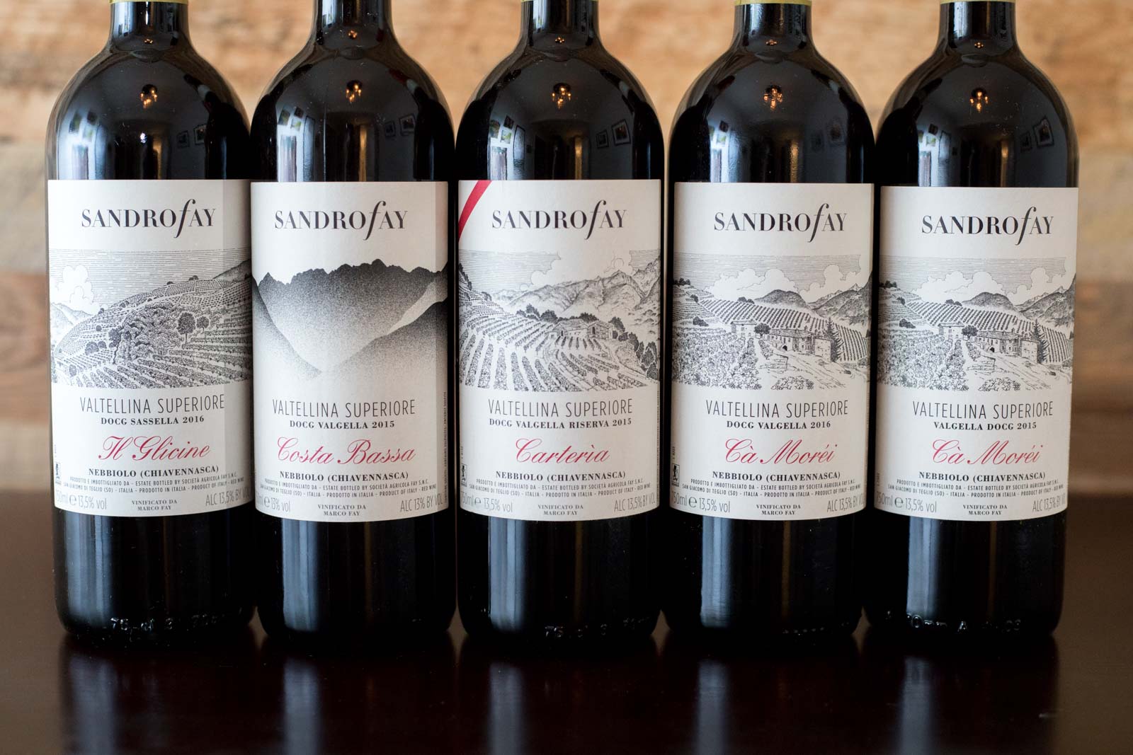 The Valtellina Superiore wines of Sandro Fay. ©Kevin Day/Opening a Bottle