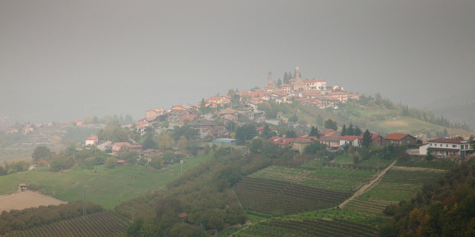 The village of Rodello on the lower slopes of the Langhe Hills. ©Kevin Day/Opening a Bottle