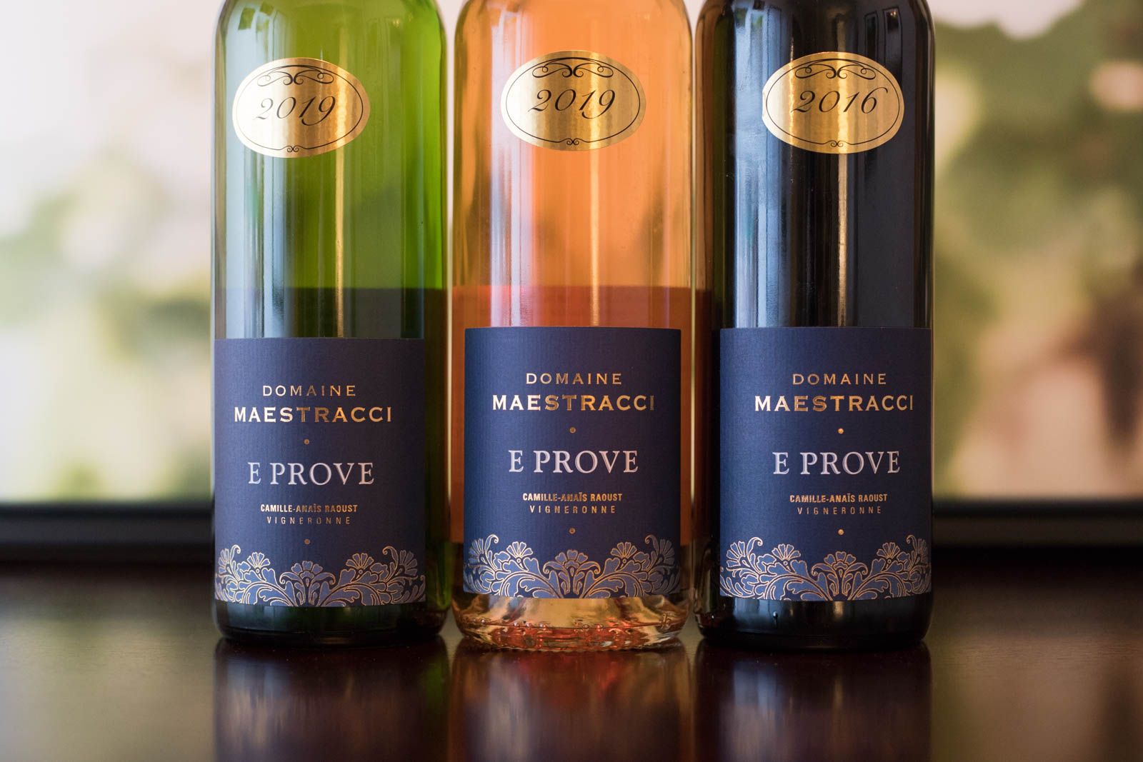 The E Prove Corse Calvi wines of Domaine Maestracci. ©Kevin Day/Opening a Bottle