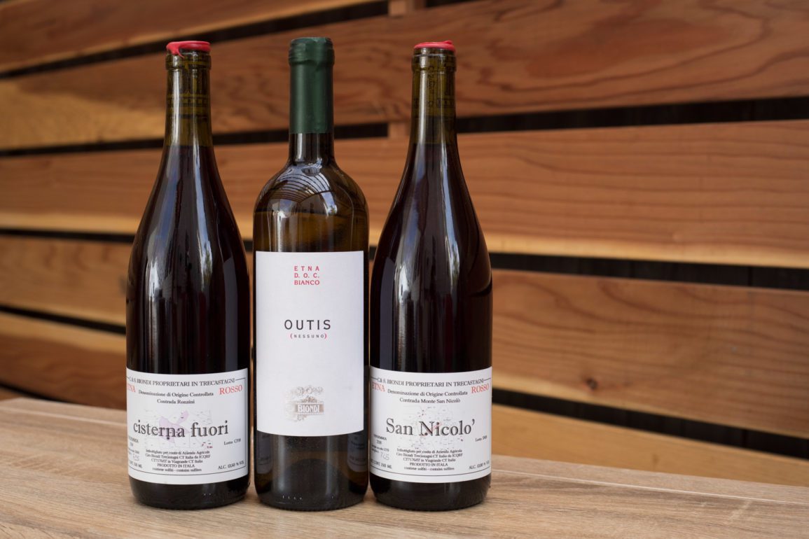 The wines of Ciro Biondi. ©Kevin Day/Opening a Bottle