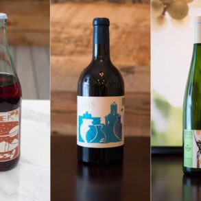 A selection of natural wines: Sfera and COS from Italy, Ostertag from France ©Kevin Day/Opening a Bottle