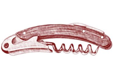 Red Corkscrew Illustration
