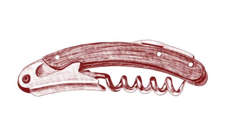 Red Corkscrew Illustration