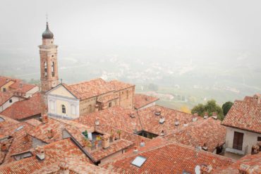 A view from the bell tower in La Morra, Italy. ©Kevin Day/Opening a Bottle