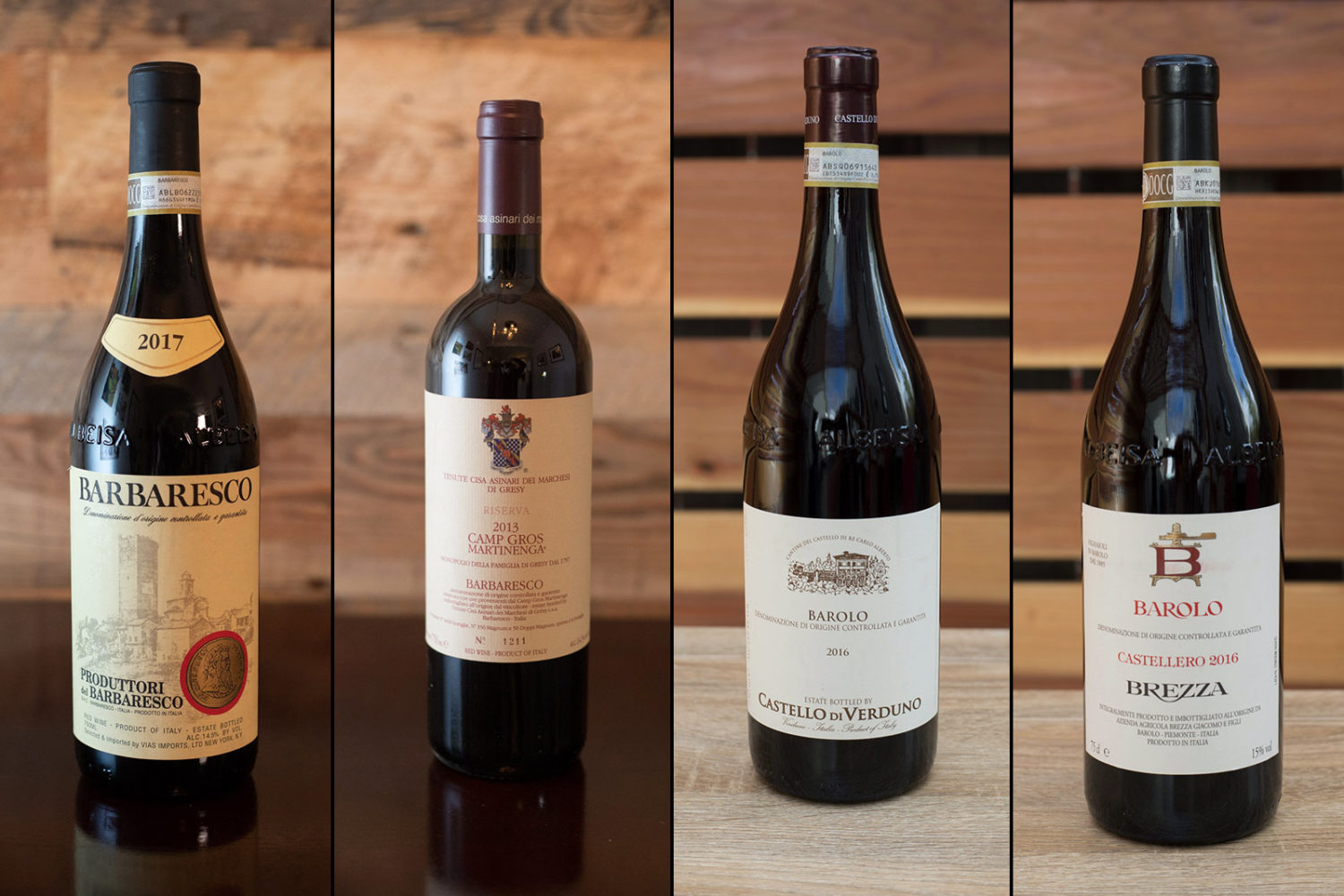 Nebbiolo Fan Club: Produttori del Barbaresco, Marchesi di Grèsy, Castello di Verduno and Brezza ©Kevin Day/Opening a Bottle