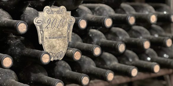 Wine bottles in the cellar of Il Marroneto. ©Kevin Day/Opening a Bottle