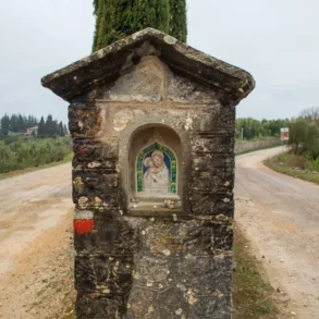 An alter next to a road in Chianti Classico, Italy