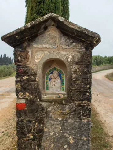 An alter next to a road in Chianti Classico, Italy