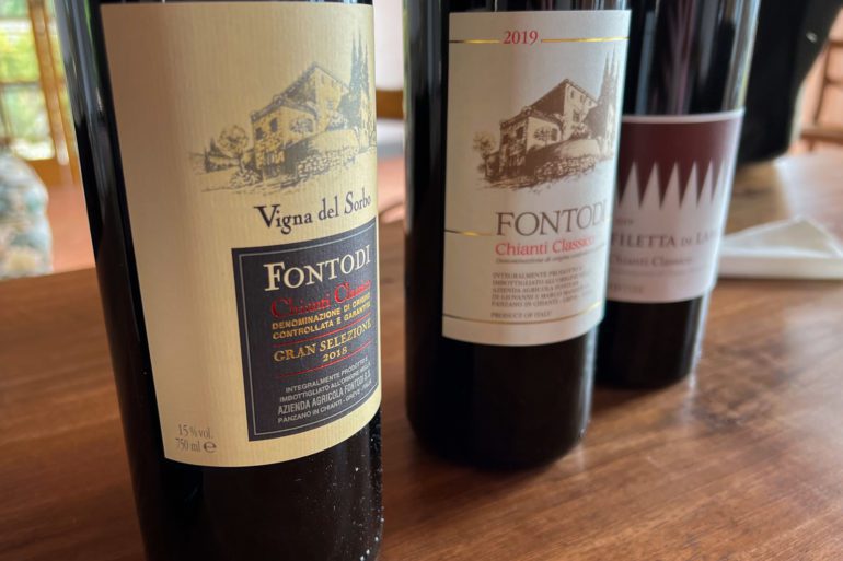 Fontodi's wines. ©Kevin Day/Opening a Bottle