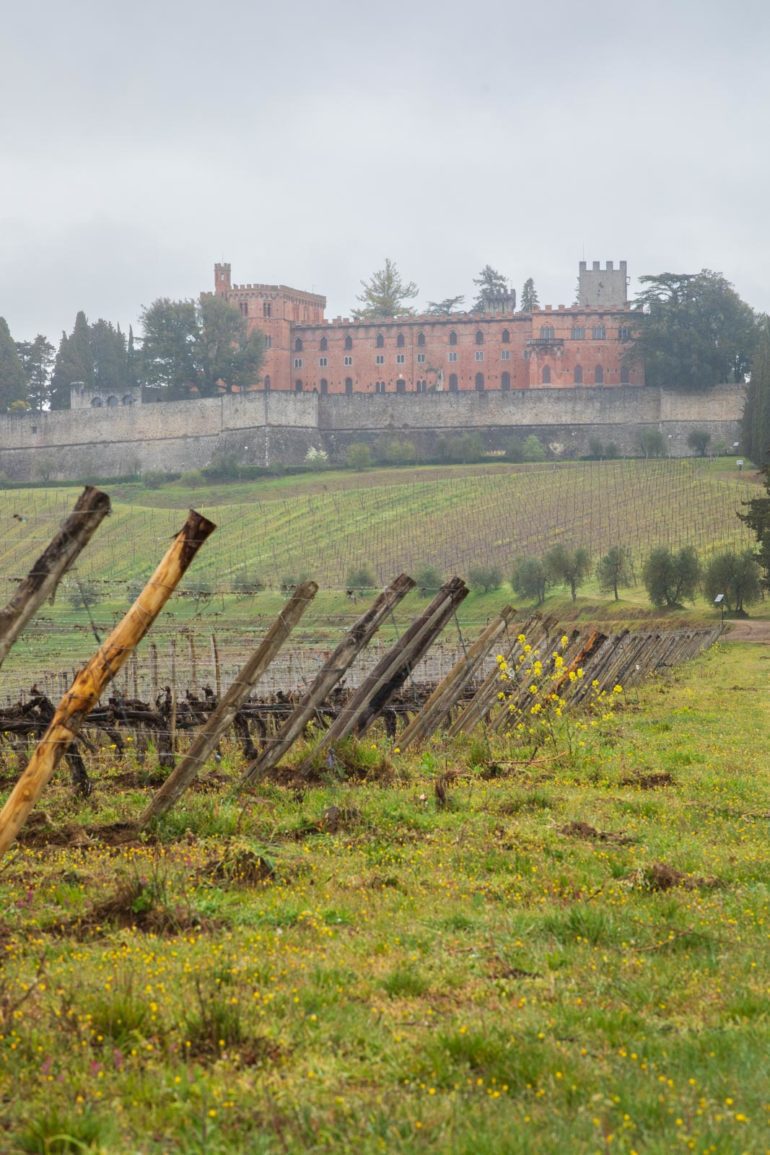 Castello di Brolio in the rain. ©Kevin Day/Opening a Bottle