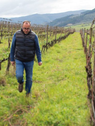 Winemaker Federico Giuntini in his Chianti Rufina vineyard