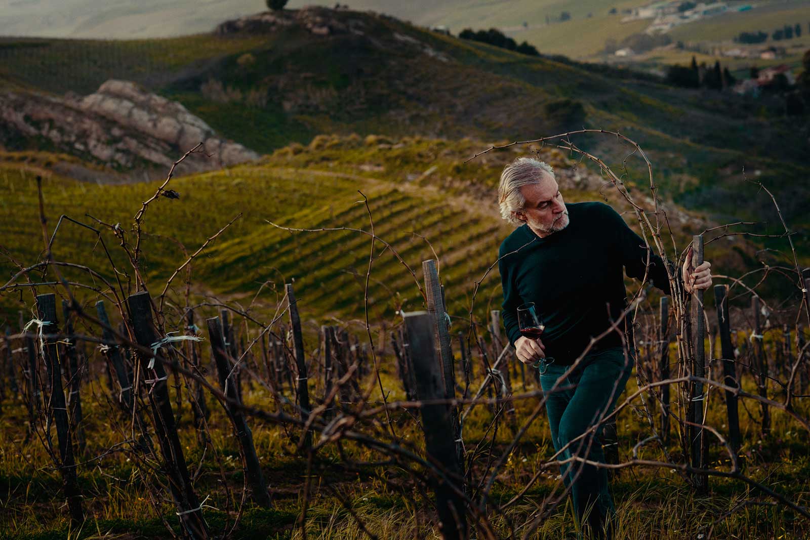 Winemaker Marco Sferlazzo of Porta del Vento.