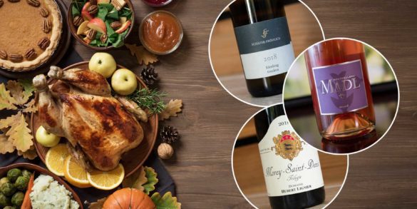 German Riesling, Austrian Sekt and Burgundy Pinot Noir with Turkey dinner