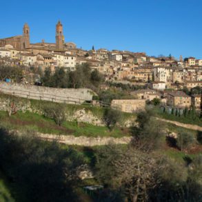 Montalcino shortly after sunrise. ©Kevin Day/Opening a Bottle