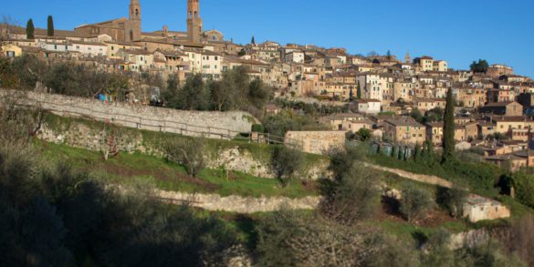 Montalcino shortly after sunrise. ©Kevin Day/Opening a Bottle
